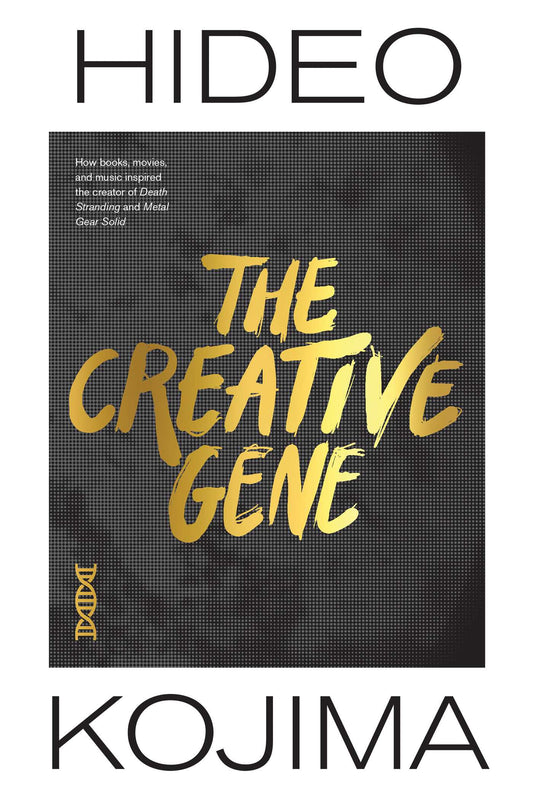 Book cover of The Creative Gene: How Books, Movies, and Music Inspired the Creator of Death Stranding and Metal Gear Solid by Hideo Kojima, Nathan Collins (Trans.)