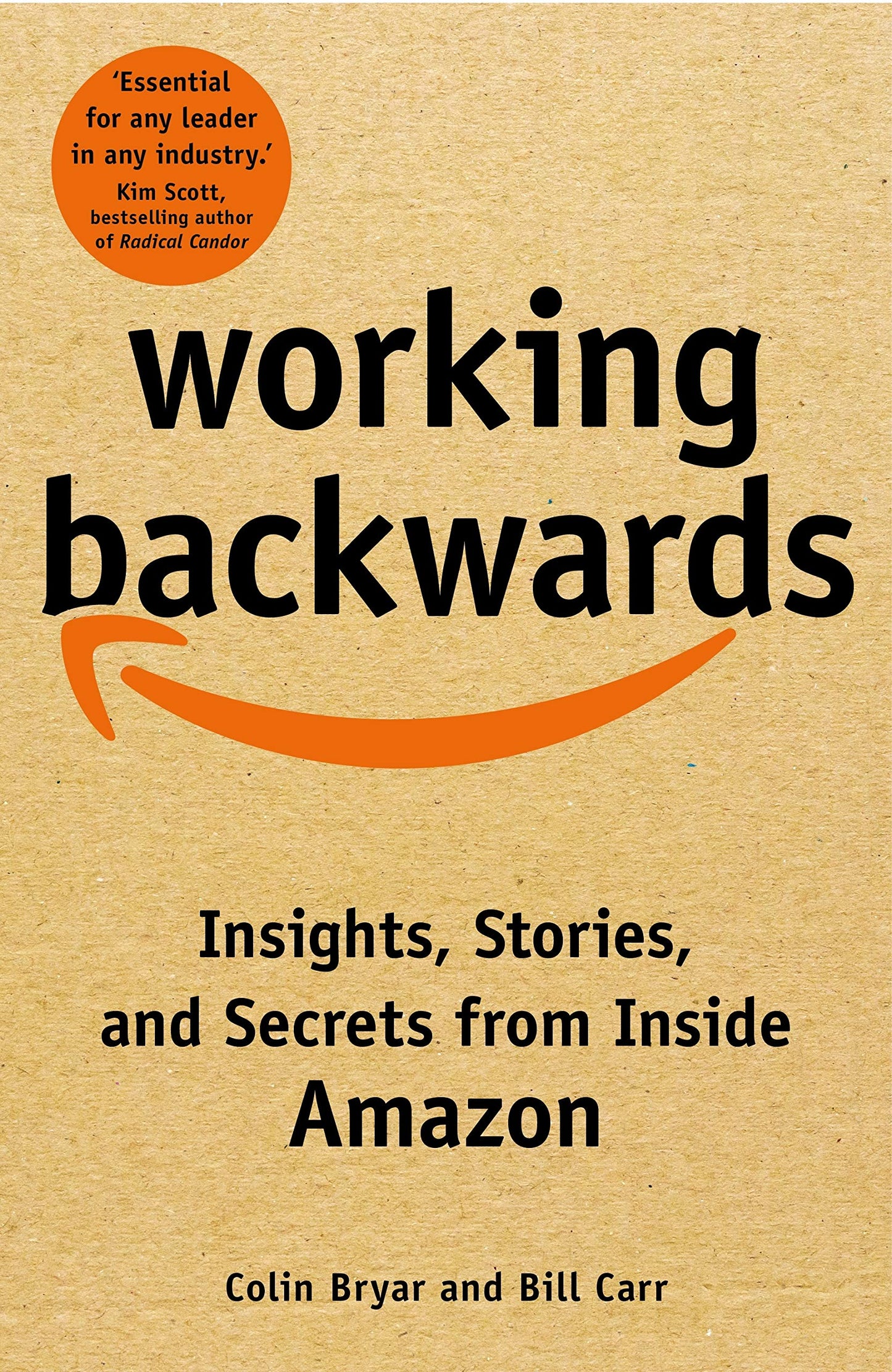 Book cover of Working Backwards: Insights, Stories, And Secrets From Inside Amazon by Colin Bryar