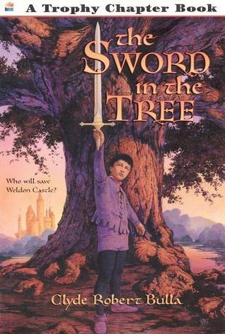 Book cover of The Sword in the Tree by Clyde Robert Bulla, Bruce Bowles (Illus.)