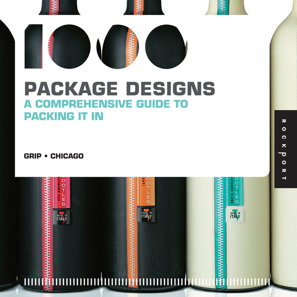 Book cover of 1,000 Package Designs (Mini): A Comprehensive Guide To Packing It In by Grip (Ed.)