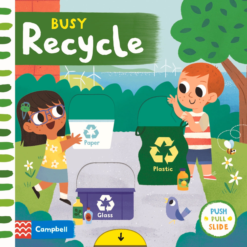 Book cover of Busy Recycle by Campbell Books, Mel Matthews (Illus.)