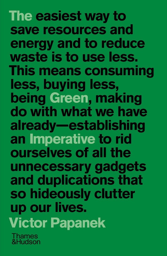 Book cover of The Green Imperative: Ecology And Ethics In Design And Architecture by Victor Papanek