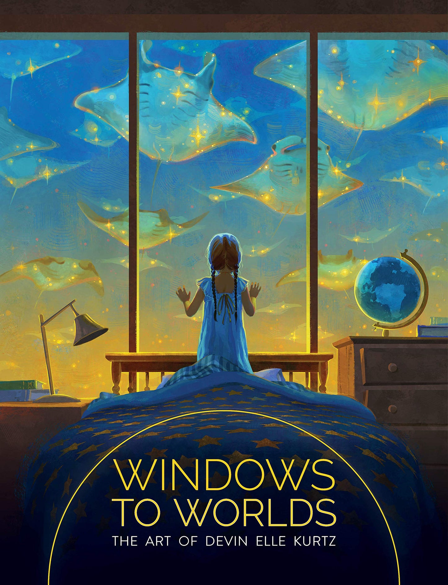 Book cover of Windows To Worlds: The Art Of Devin Elle Kurtz by Devin Elle Kurtz