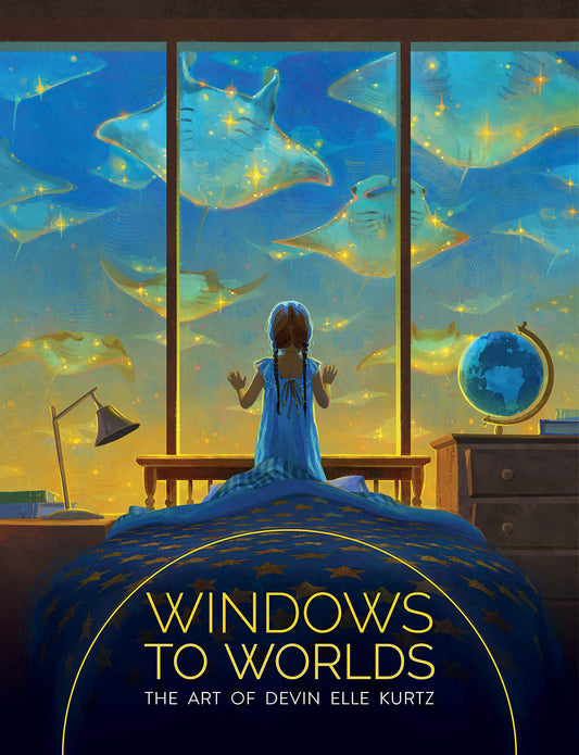 Book cover of Windows To Worlds: The Art Of Devin Elle Kurtz by Devin Elle Kurtz