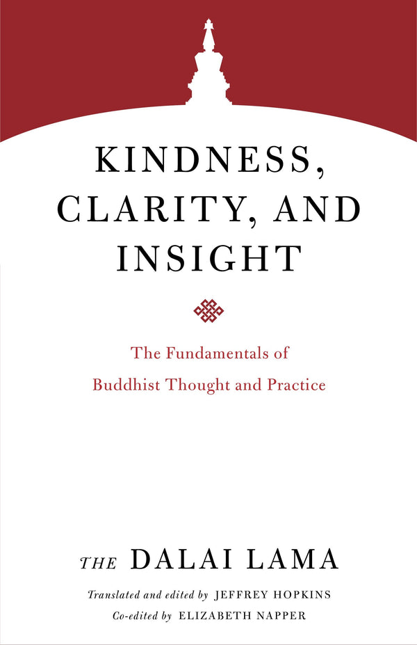 Book cover of Kindness, Clarity, and Insight: The Fundamentals of Buddhist Thought and Practice by Dalai Lama XIV, Jeffrey Hopkins (Ed.), Elizabeth S. Napper (Ed.)