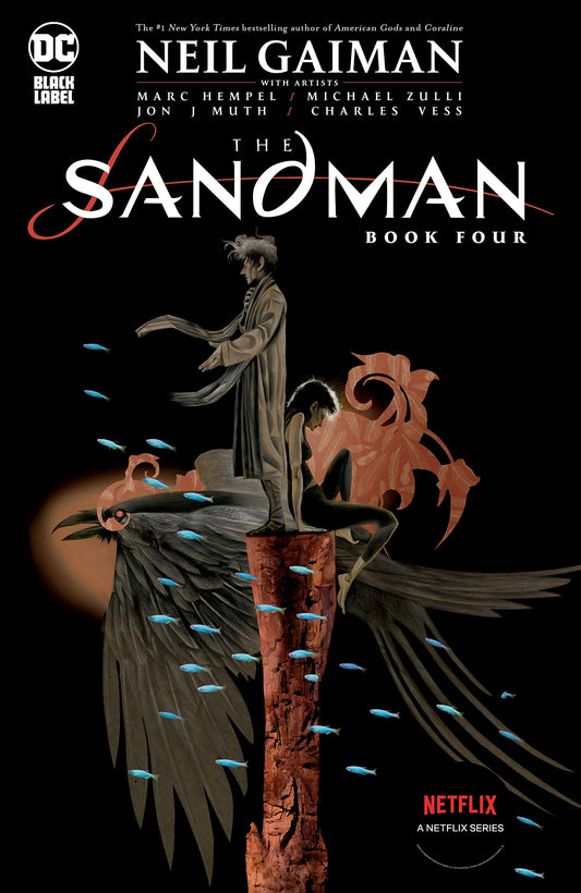 Book cover of The Sandman: Book Four by Neil Gaiman, Marc Hempel (Illus.), Michael Zulli (Illus.), Richard Case (Illus.), D'Israeli (Illus.)