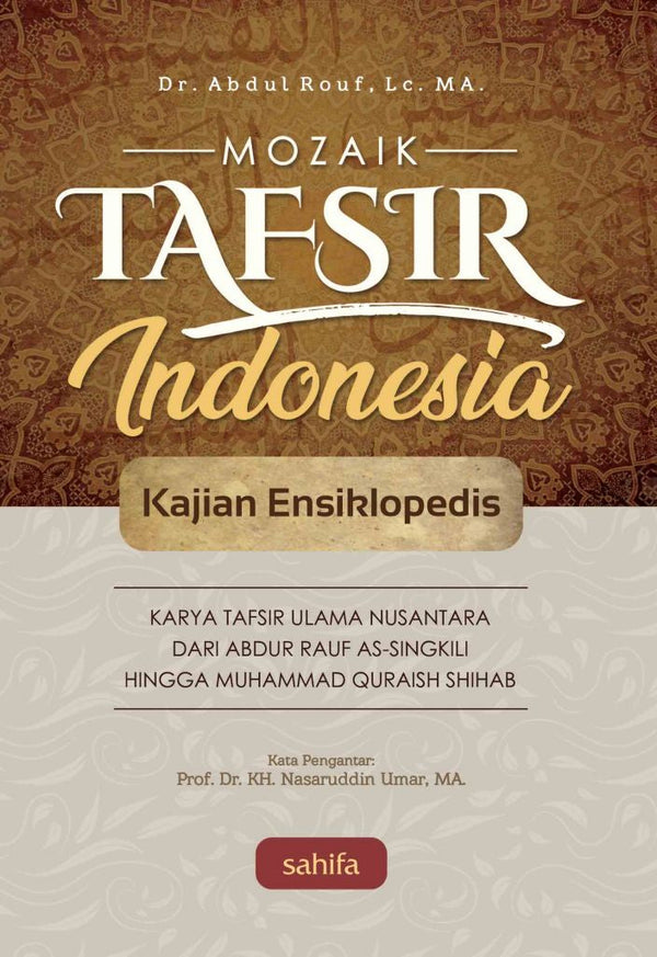 Book cover of Mozaik Tafsir Indonesia by Dr. Abdul Rouf, Lc., MA