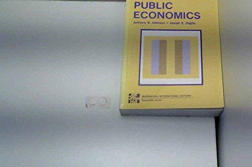 Book cover of Lectures In Public Economics by Anthony A. Atkinson, Joseph E. Stiglitz