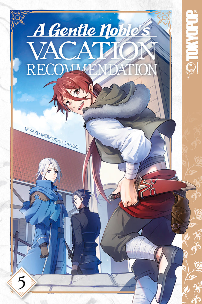 Book cover of A Gentle Noble's Vacation Recommendation, Volume 5 by Misaki . (Original Creator), Momochi (Artist), Sando (Original Character Design)