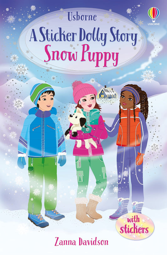 Book cover of A Sticker Dolly Story: Snow Puppy by Zanna Davidson