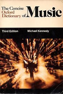 Book cover of The Concise Oxford Dictionary Of Music by Michael Kennedy