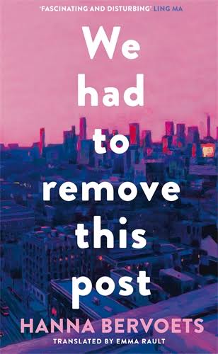 Book cover of We Had To Remove This Post by Hanna Bervoets
