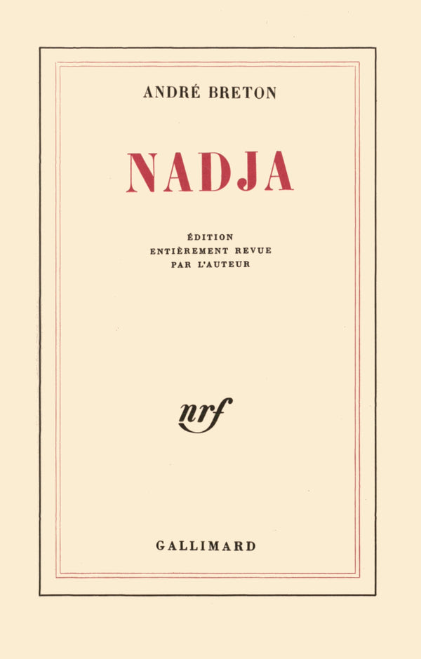 Book cover of Nadja by André Breton