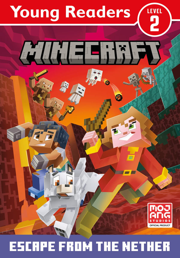 Book cover of Minecraft Young Readers: Escape From The Nether! by Farshore