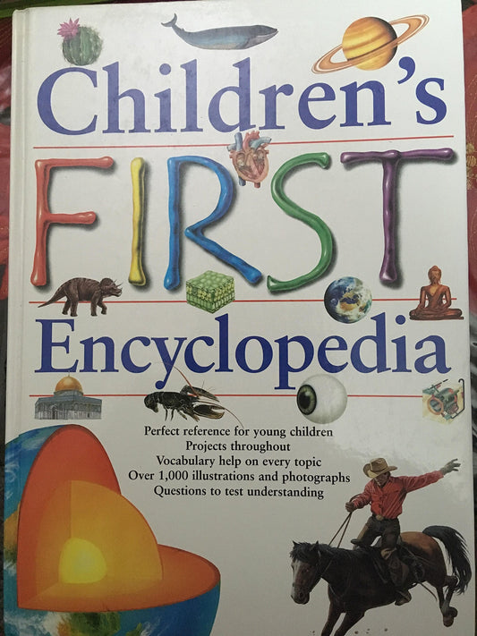 Book cover of Children's First Encyclopedia by Unknown
