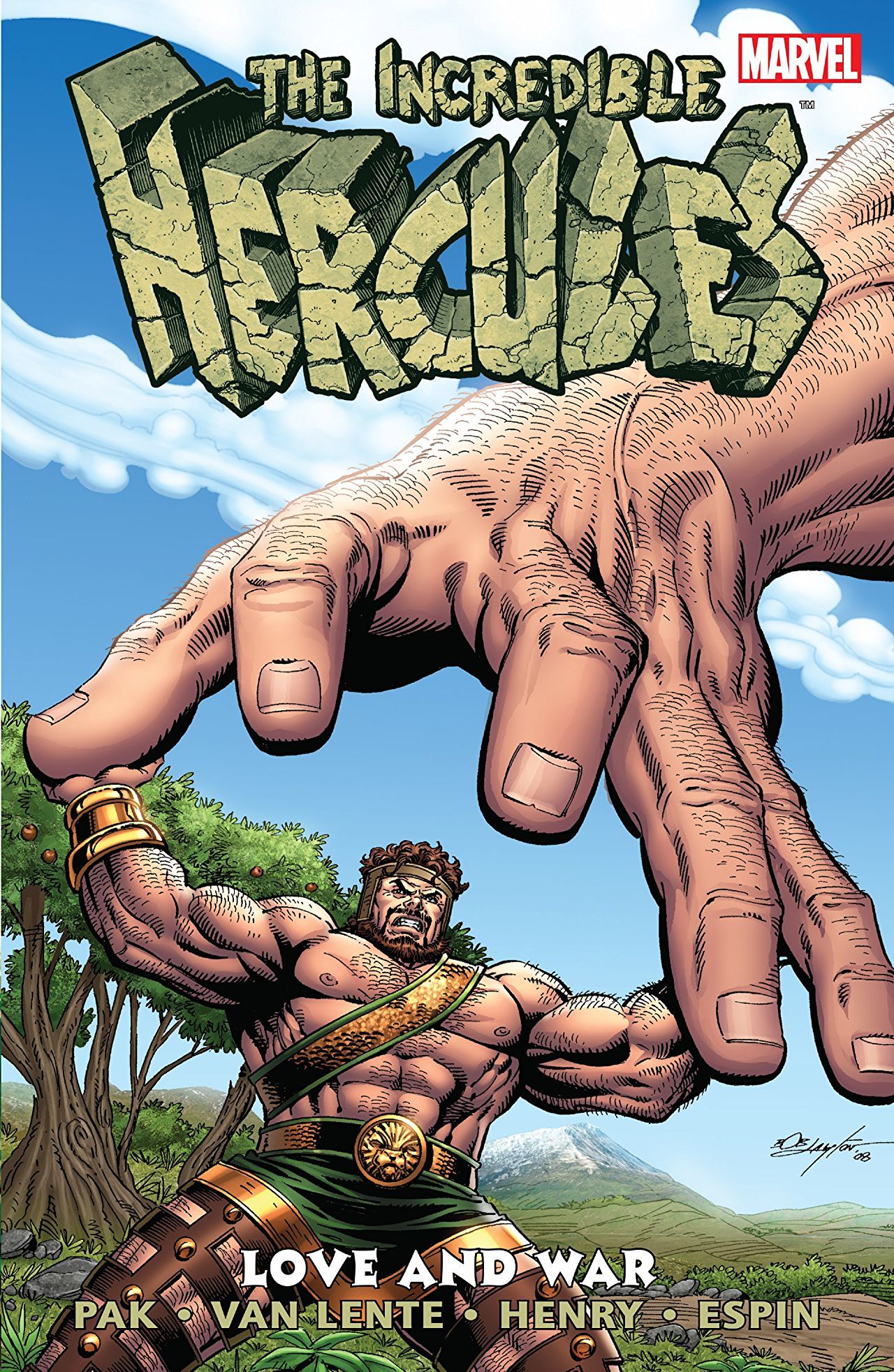 Book cover of The Incredible Hercules, Vol. 3: Love And War by Fred Van Lente (Writer), Clayton Henry (Illus.), Salvador Espin (Illus.)