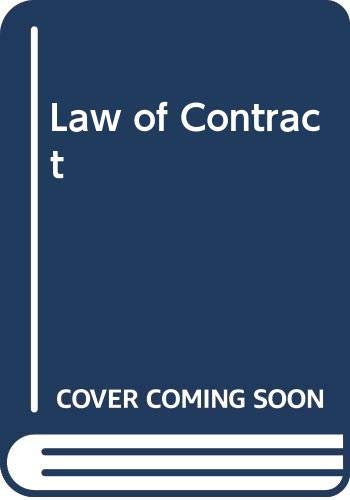 Book cover of Law of Contract by G.C. Cheshire, C H S Fifoot