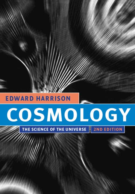 Book cover of Cosmology by Edward Harrison