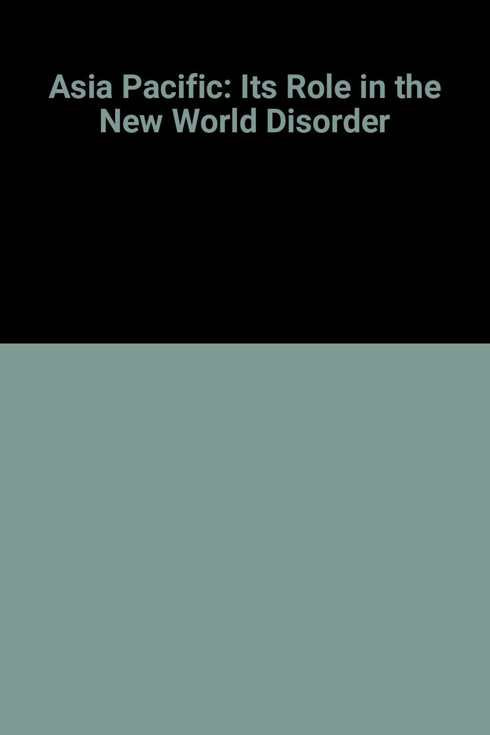 Book cover of Asia Pacific by Michael S. Dobbs-Higginson