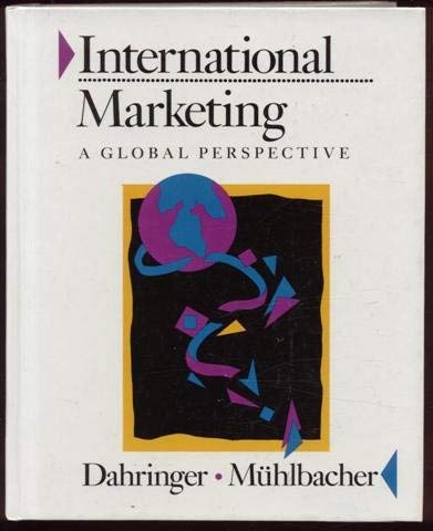 Book cover of International Marketing: A Global Perspective by Lee Dahringer, Hans Muhlbacher
