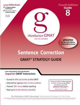 Book cover of Sentence Correction GMAT Preparation Guide by Manhattan Prep