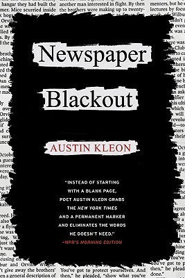Book cover of Newspaper Blackout by Austin Kleon