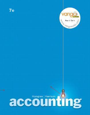 Book cover of Accounting, Chapters 1-17 by Charles T. Horngren, Walter T. Harrison Jr.