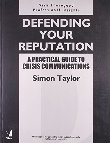 Book cover of Professional Insights: Defending Your Reputation by Simon Taylor