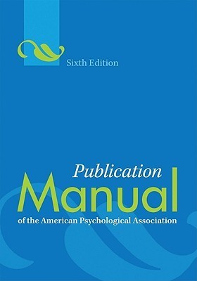 Book cover of Publication Manual Of The American Psychological Association by American Psychological Association