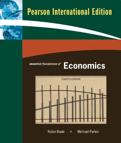 Book cover of Essential Foundations Of Economics by Robin Bade