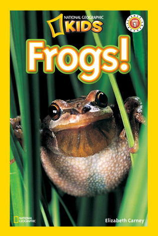 Book cover of Frogs! by Elizabeth Carney
