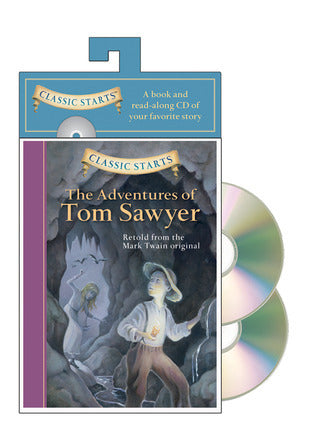 Book cover of The Adventures of Tom Sawyer by Martin Woodside (Adapted By), Lucy Corvino (Illus.)