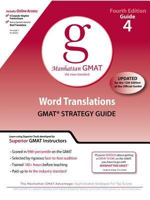 Book cover of Word Translations Gmat Strategy Guide by Manhattan Prep
