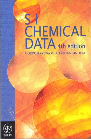 Book cover of SI Chemical Data by Gordon Hillis Aylward, Tristan Findlay
