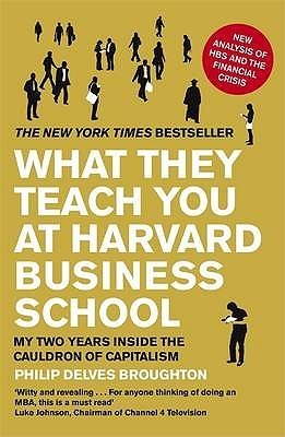 Book cover of What They Teach You at Harvard Business School: My Two Years Inside the Cauldron of Capitalism by Broughton  Philip De