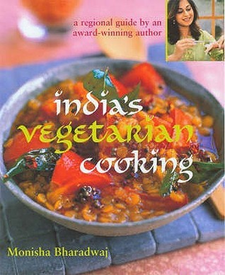 Book cover of India's Vegetarian Cooking by Monisha Bharadwaj
