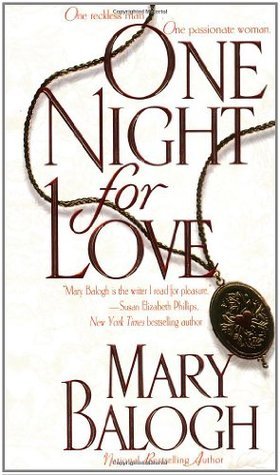 Book cover of One Night For Love by Mary Balogh