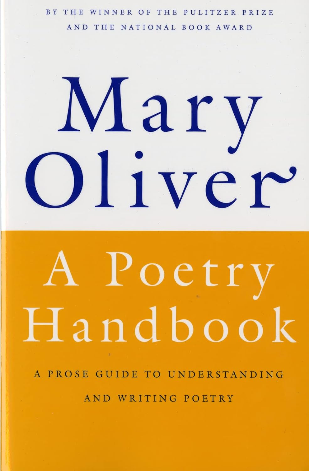Book cover of A Poetry Handbook by Mary Oliver