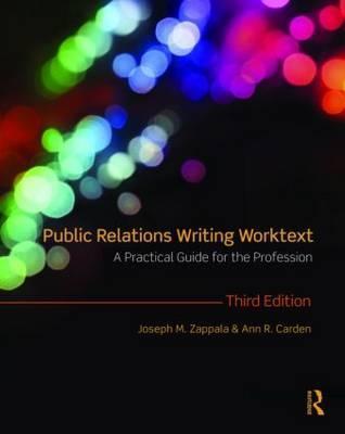 Book cover of Public Relations Writing Worktext by Joseph M. Zappala