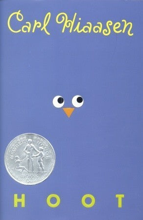 Book cover of Hoot by Carl Hiaasen