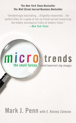 Book cover of Microtrends by Mark J. Penn, E. Kinney Zalesne