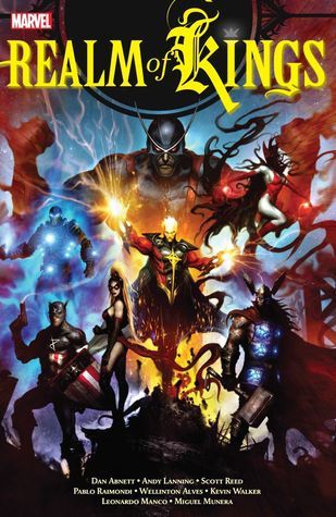 Book cover of Realm Of Kings by Dan Abnett, Andy Lanning, Scott Reed, Kevin     Walker (Illus.), Miguel Munera (Illus.), Pablo Raimondi (Illus.)