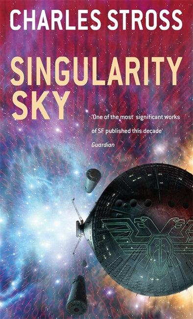 Book cover of Singularity Sky by Charles Stross