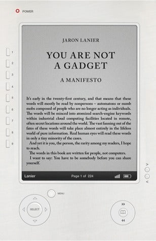 Book cover of You Are Not a Gadget by Jaron Lanier