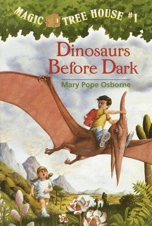 Book cover of Dinosaurs Before Dark by Mary Pope Osborne, Sal Murdocca