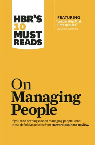 Book cover of HBR's 10 Must Reads On Managing People by Harvard Business Review