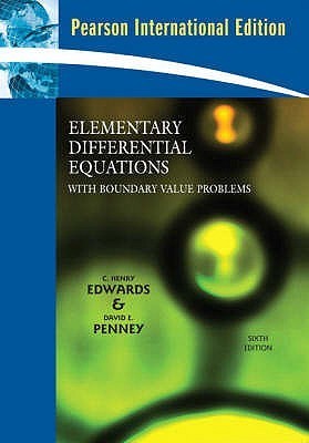 Book cover of Elementary Differential Equations With Boundary Value Problems by Charles Henry Edwards, David E. Penney