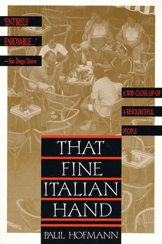 Book cover of That Fine Italian Hand by Paul Hofmann
