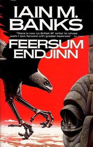 Book cover of Feersum Endjinn by Iain M. Banks