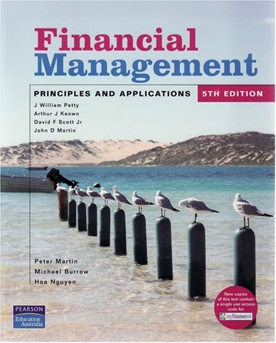 Book cover of Financial Management: Principles and Applications by Michael Burrow